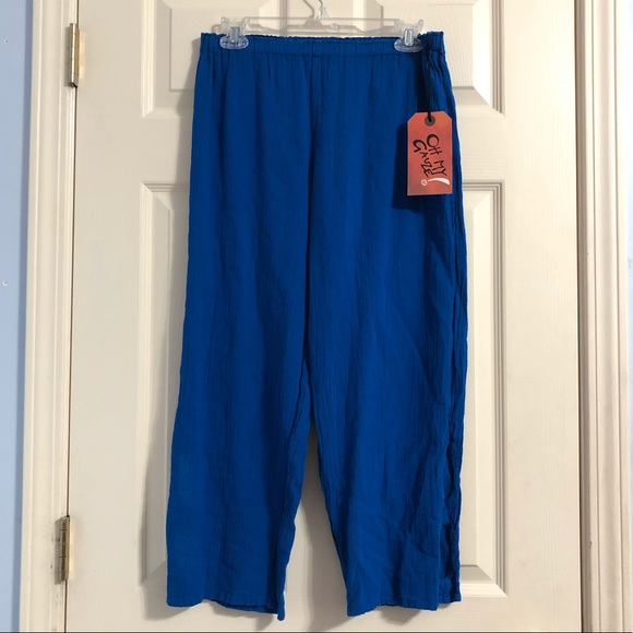 Oh My Gauze! Pants - NWT Oh My Gauze! Cloud Blueberry Blue Capris